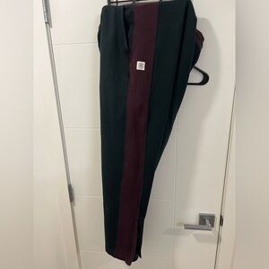 Reigning Champ Green and Burgundy Sweatpants